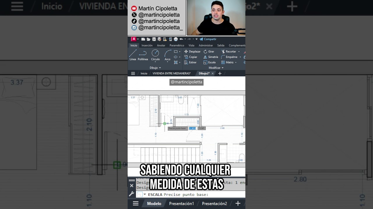 Escalar Con Referencia en AutoCAD