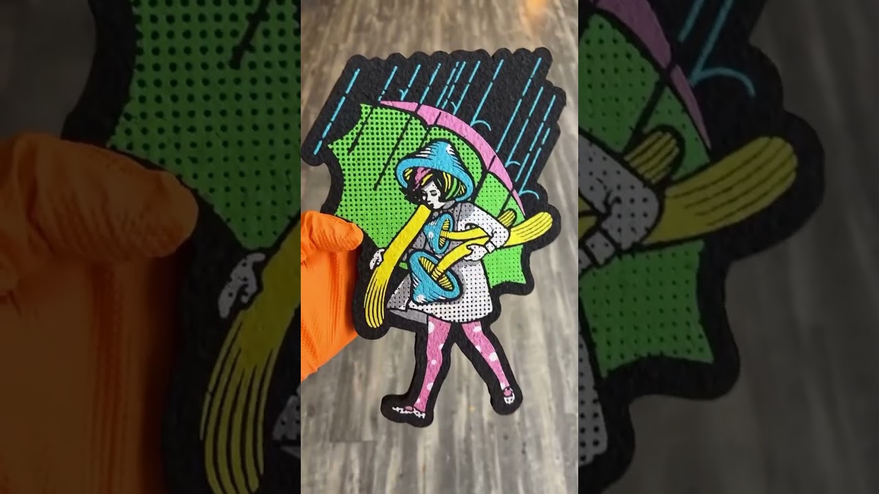 Evolution of Mortons salt girl #420 #cannabis #art #limited