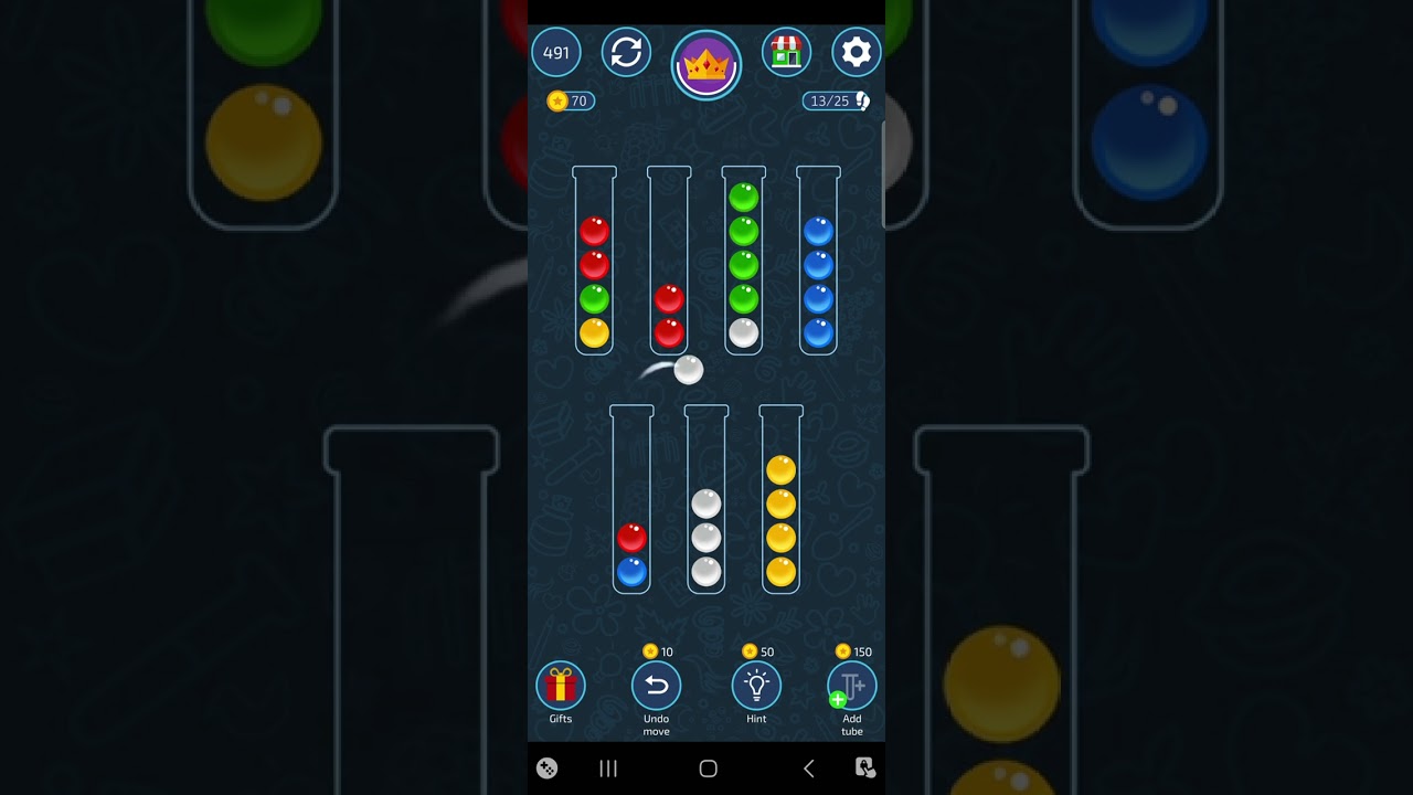 Ball Sort Master 489, 490, 491, 492, 494,  494