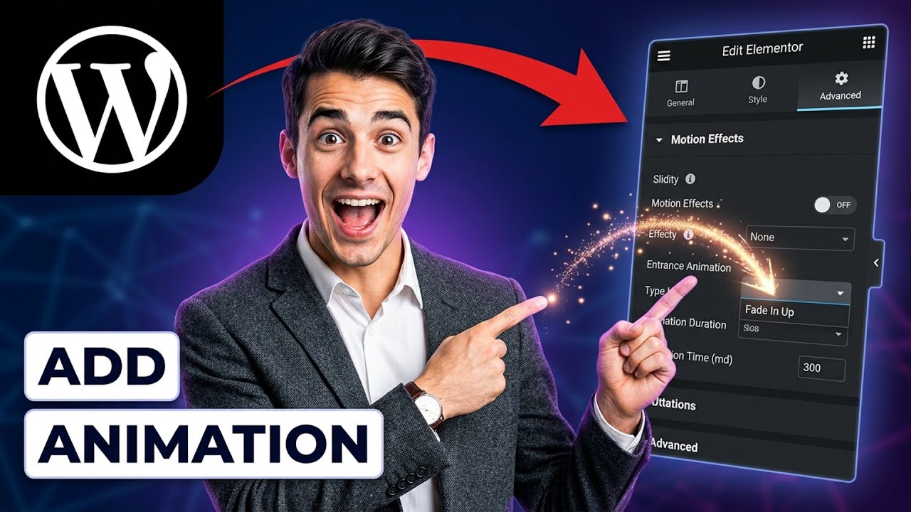 How to add animation effects in WordPress with Elementor motion effects (Easiest Way)(2026 Guide)