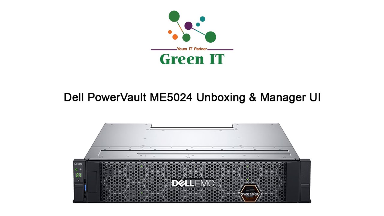 Dell PowerVault ME5024 Unboxing & PowerVault Manager UI