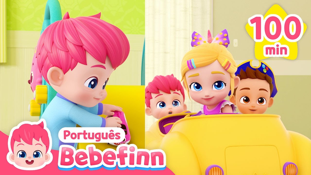 TOP 🚗💨 Corre Mais Rápido, Bebê Carro! | + Completo | Bebefinn em Português - Canções Infantis
