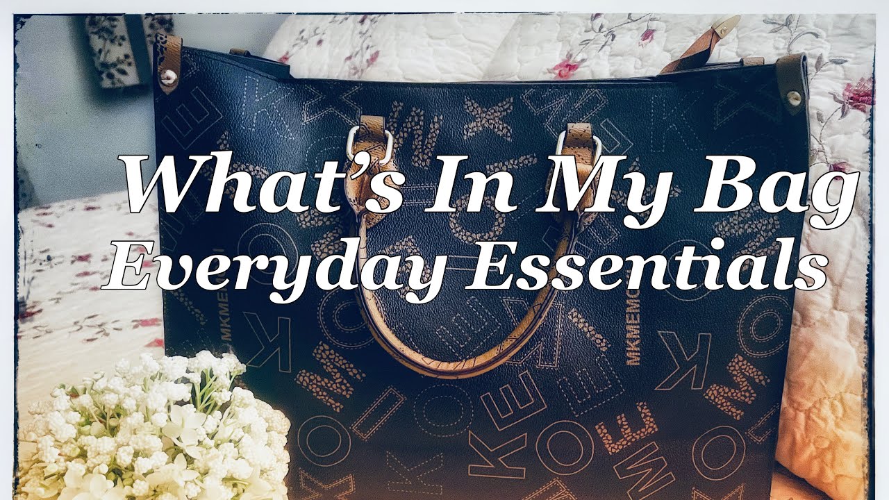 What’s In My Bag/ Everyday Essentials #whatsinmybag #edc #louisvuitton