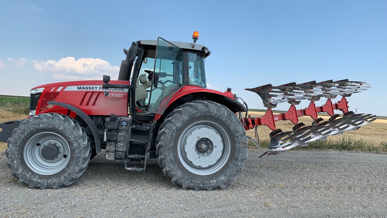 200 BEYGİR MASSEY FERGUSON 7720 ÜNLÜ DÖNERLİ PULLUK ANIZ SÜRÜMÜ