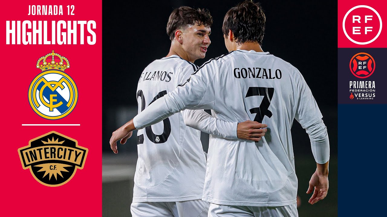 Resumen #PrimeraFederaci&oacute;n | Real Madrid Castilla 5-0 CF Intercity | Jornada 12 | Temporada 2024/25