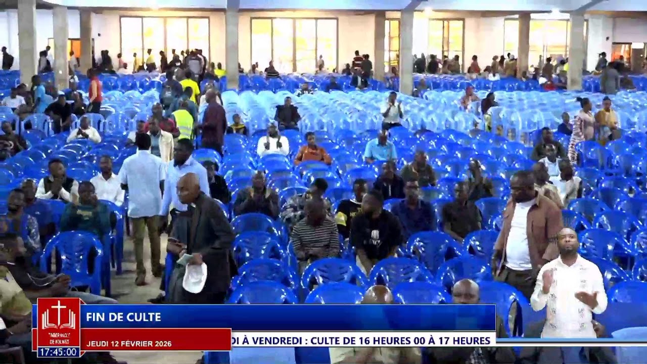 Jeudi 12 Février 2026 Frère Numbi KAPEMBA, Sujet: '' Christ est révélé dans sa propre parole 