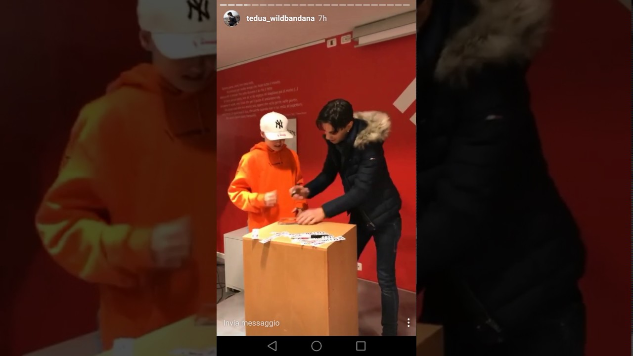 Tedua simpatia e umiltà // INSTORE // con Falco