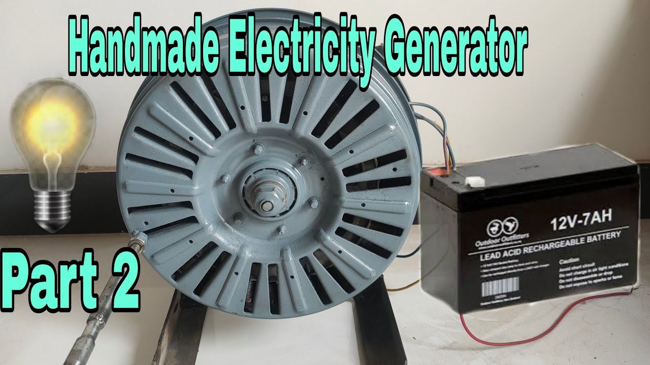 DIY Handmade Electricity Generator | Part 2 | Saeed Experience