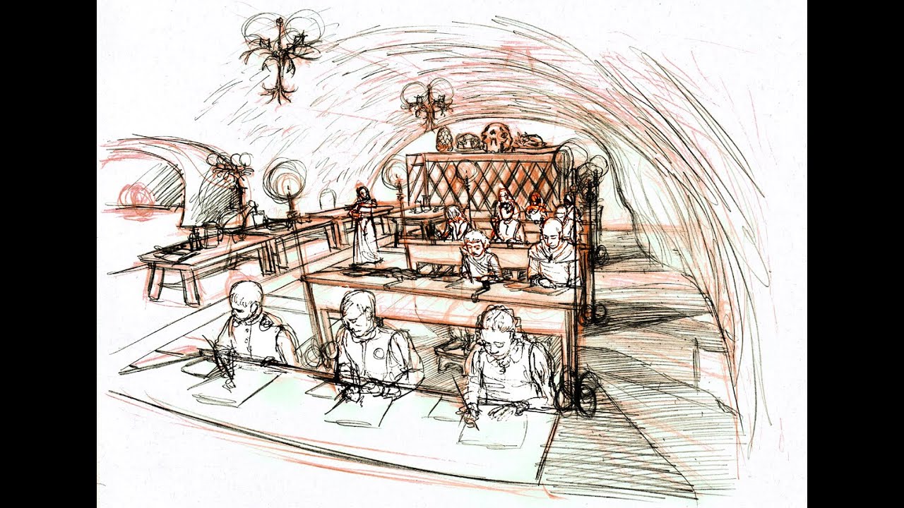 A long deskside talk on freehand curvilinear perspective...