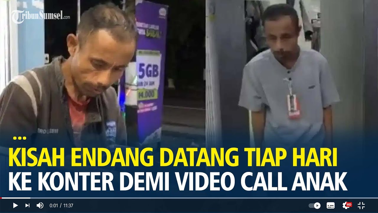 Kisah Endang Perantau Asal Banten Datang Tiap Hari ke Konter Demi Video Call Anak