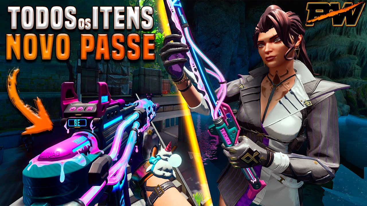 TODAS as SKINS & ITENS do NOVO PASSE de BATALHA com as MELHORES SKINS de ARMAS!