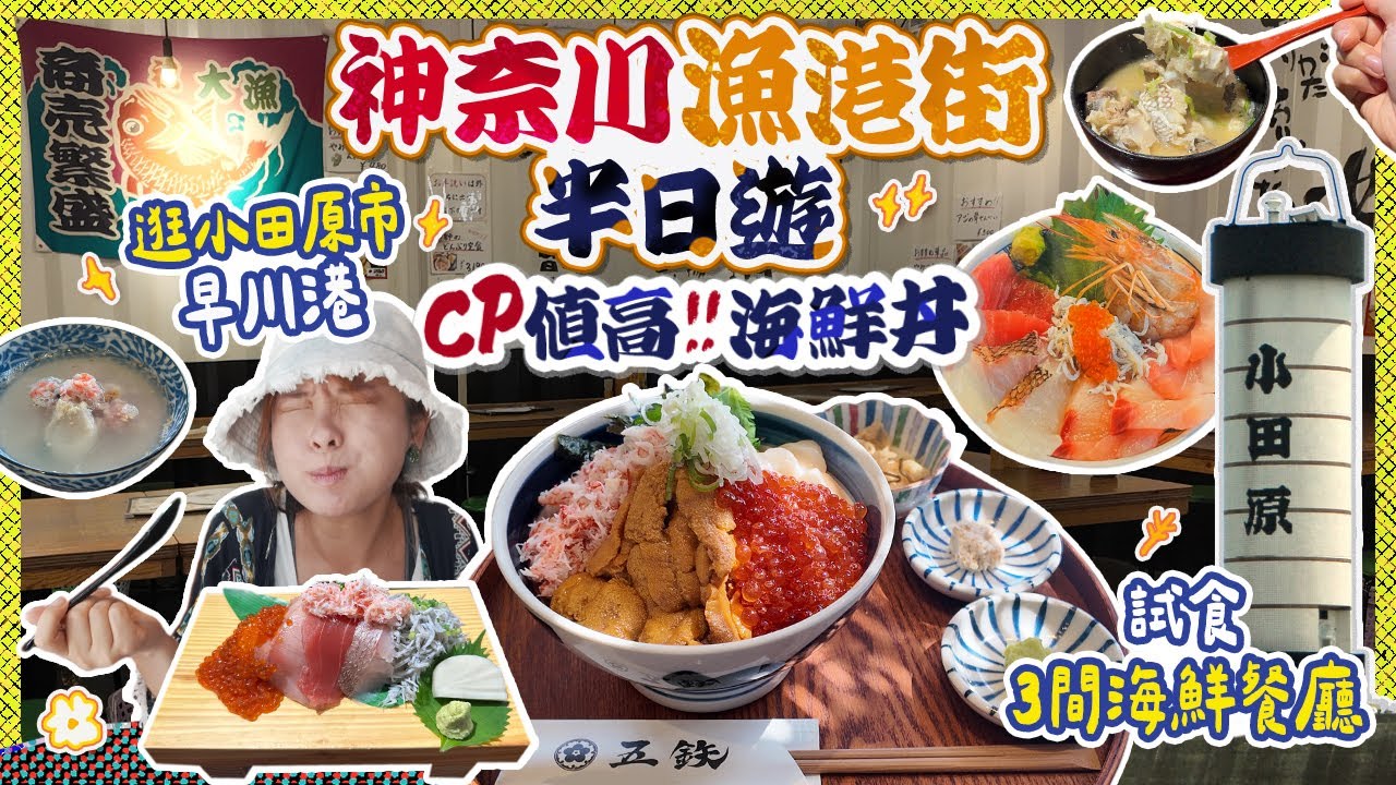 來小田原玩吧!! 刺身飯又新鮮&CP值高❤️‍🔥神奈川漁港街半日遊｜東京近郊小旅行｜試食3間海鮮餐廳 #小田原 #日本 #日本美食