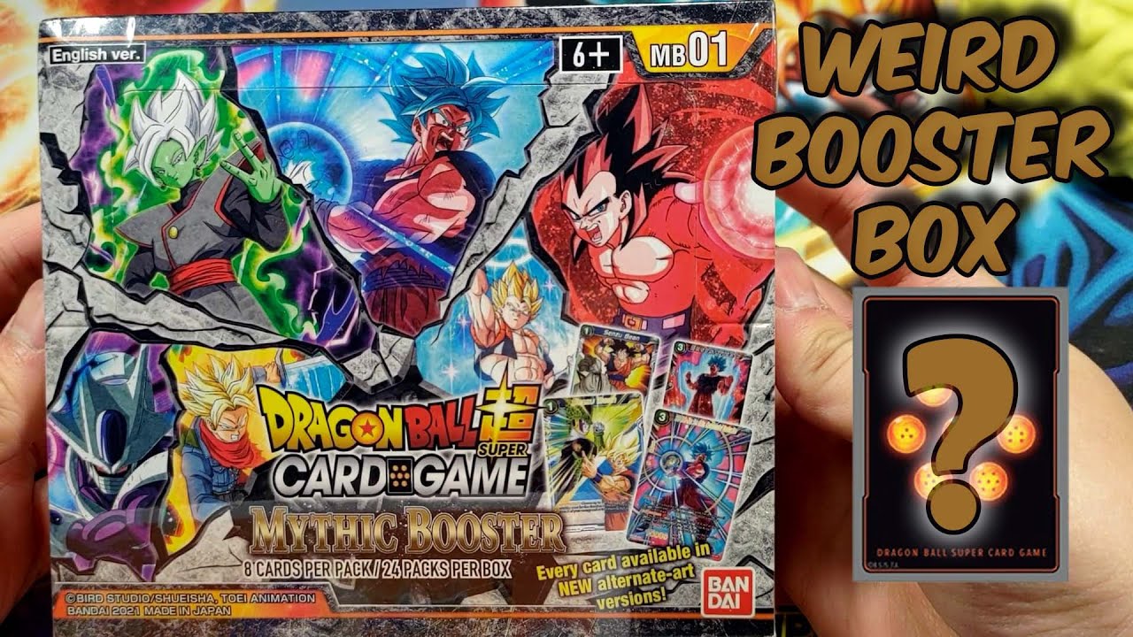 SUCH A WEIRD BOX! (Mythic Booster Booster Box Opening!) DBS Trading Card Game