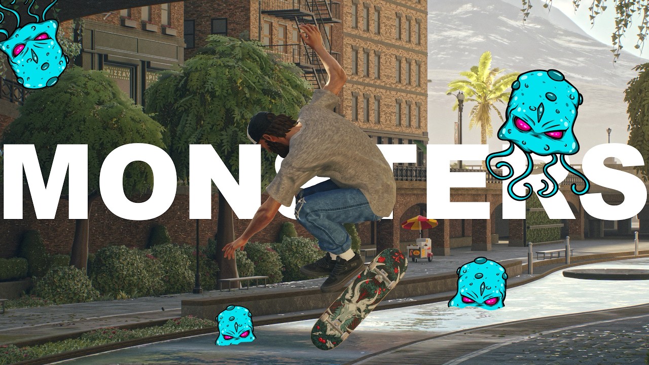 Skating the river in Skate. (Monsters Incoming?)