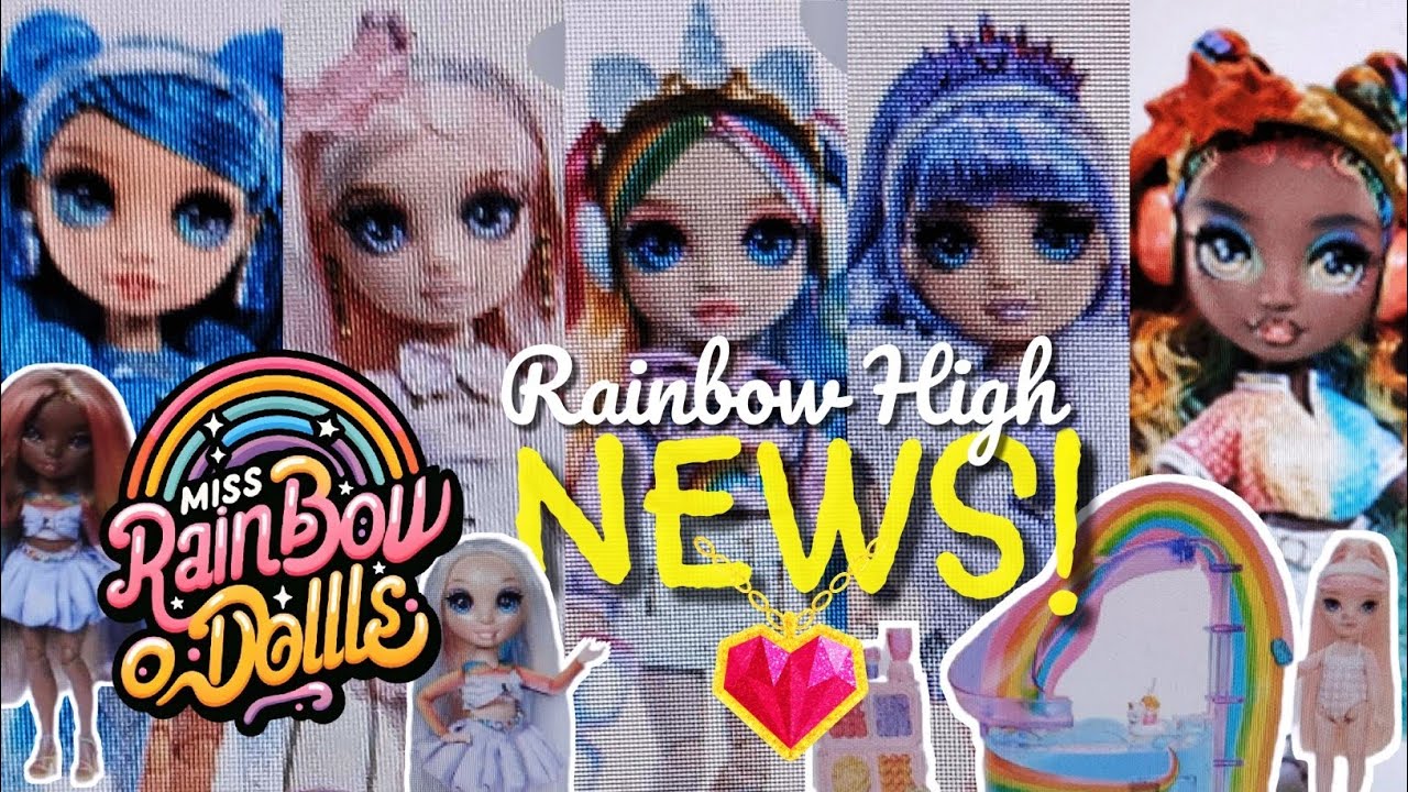 🌈 CHISMESITO Rainbow High NEWS : Crystal Fashion Dolls, Hair Play y RL Playset ✨