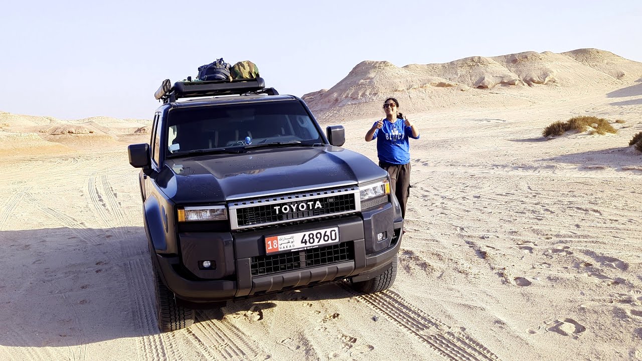 LANDCRUISER ALMOST TOOK ME OUT! 😱 Epic Return to Shipwreck Beach, Ruwais! UAE Camping Adventure 🏕️🚙