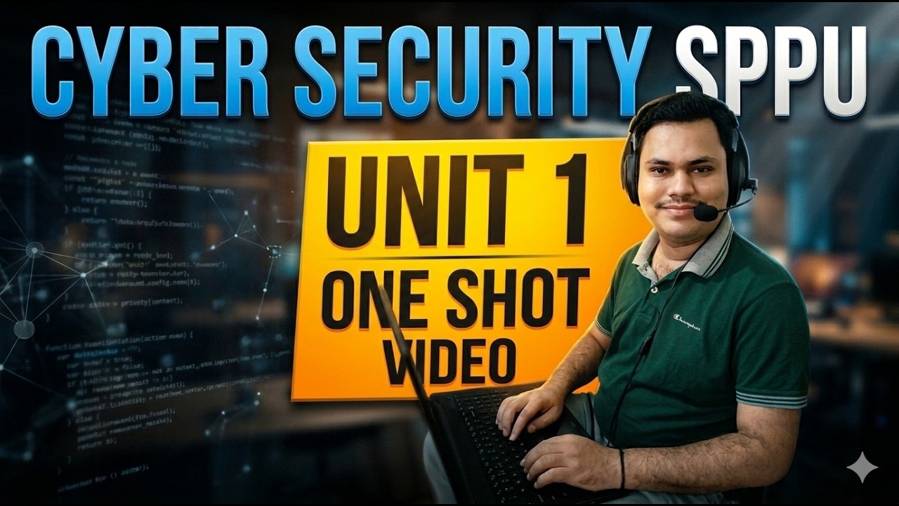Cyber Security Unit 1 One Shot Video SPPU |Introduction to Cyber Security SPPU  Full Course |TE AIDS