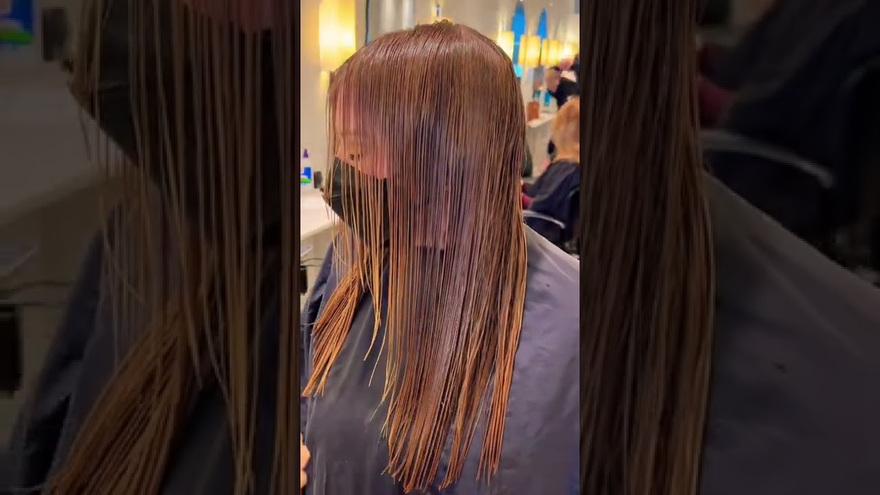 Face framing layers✨#toronto #shorts #hair #blowdry #faceframing #layershaircut #haircut