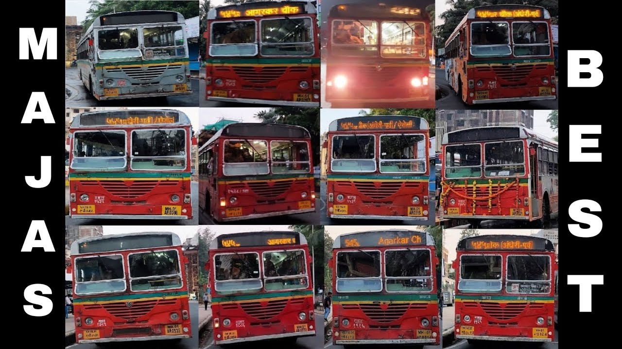 [25 in 1] Compilation of AL JNNURM buses of Majas - Route 545 LTD @Airoli