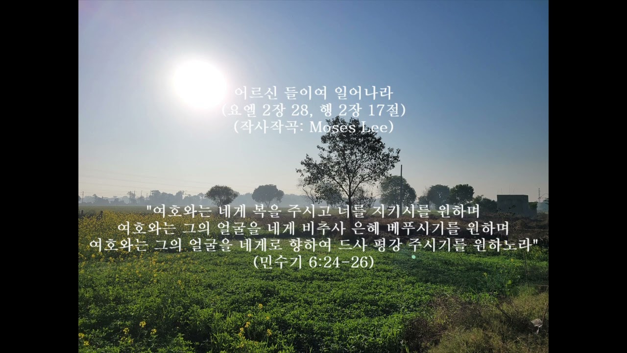 어르신들이여 일어나라 (작사작곡: Moes Lee)