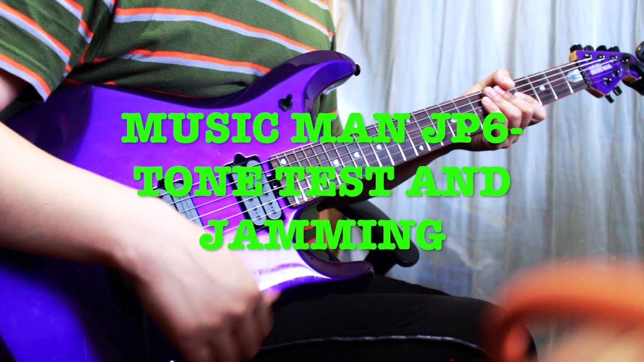 Music Man JP6 firemist purple- tone test and jamming
