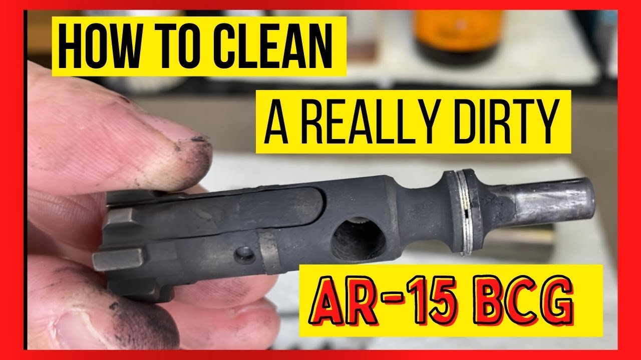 Как очистить очень грязную затворную группу AR15 BCG.