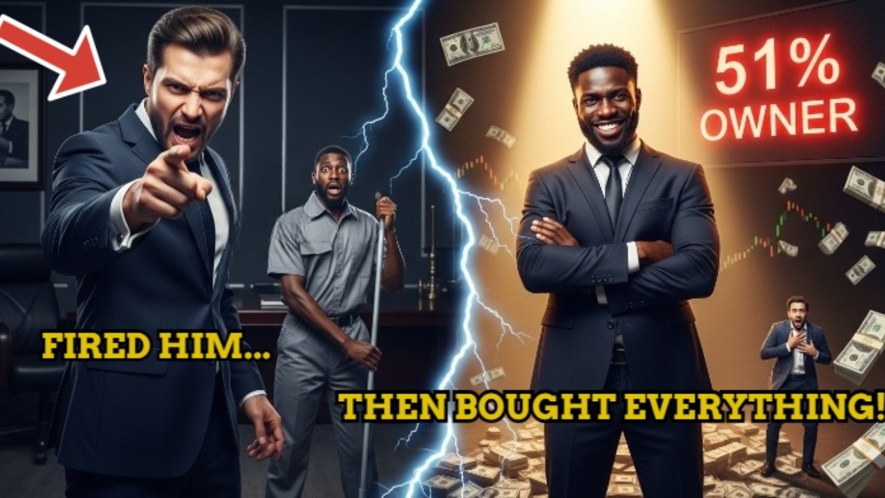 Black Janitor Was Fired by a Millionaire — The Next Day, He Bought the Company 😱