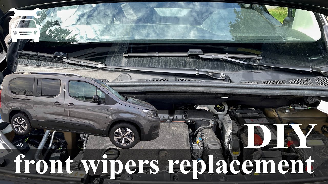 Как заменить передние дворники PEUGEOT RIFTER/CITROEN BERLINGO/OPEL COMBO/TOYOTA PROACE CITY/DOBLO
