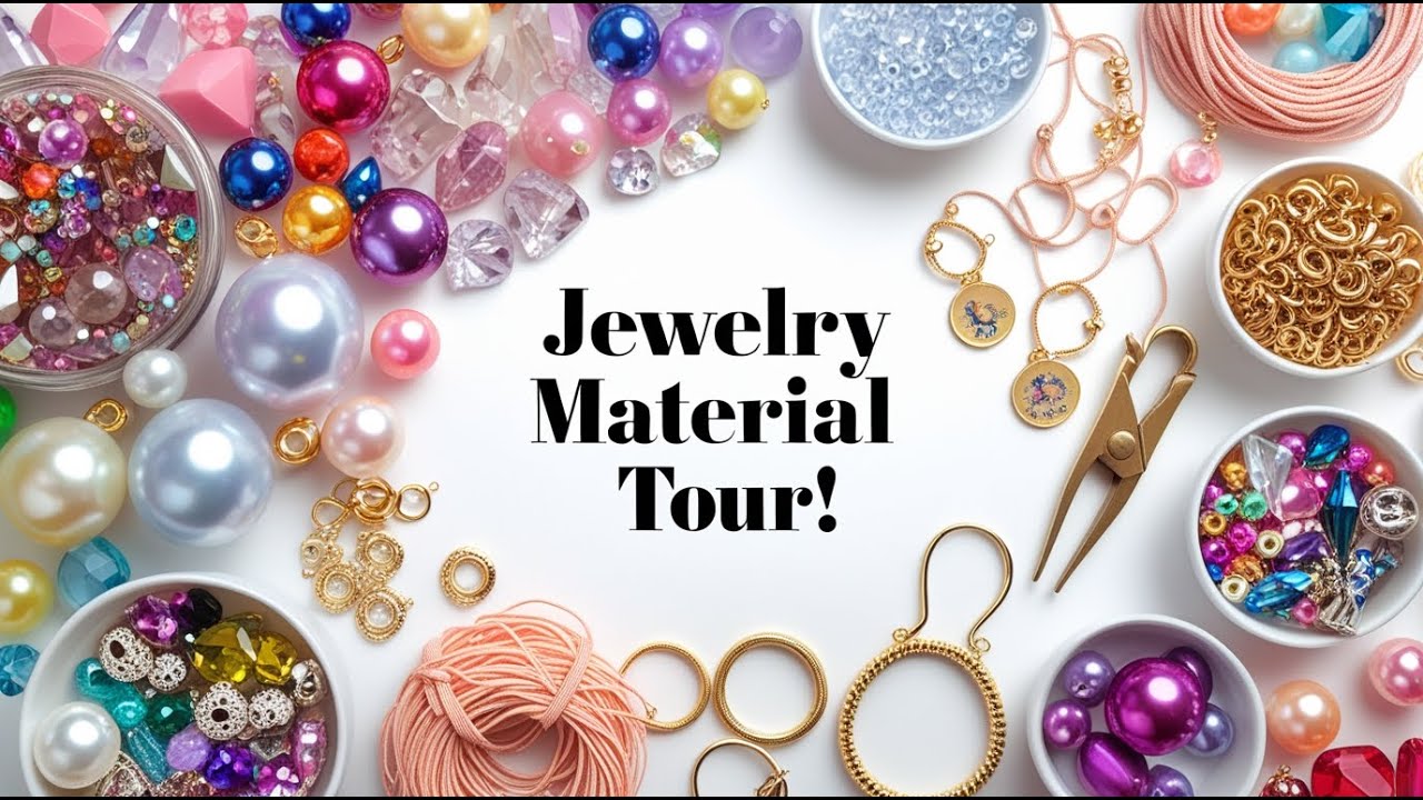 DIY Jewelry Material Haul & Craft Supplies Organizing | Beads, Tools & Beginner Setup