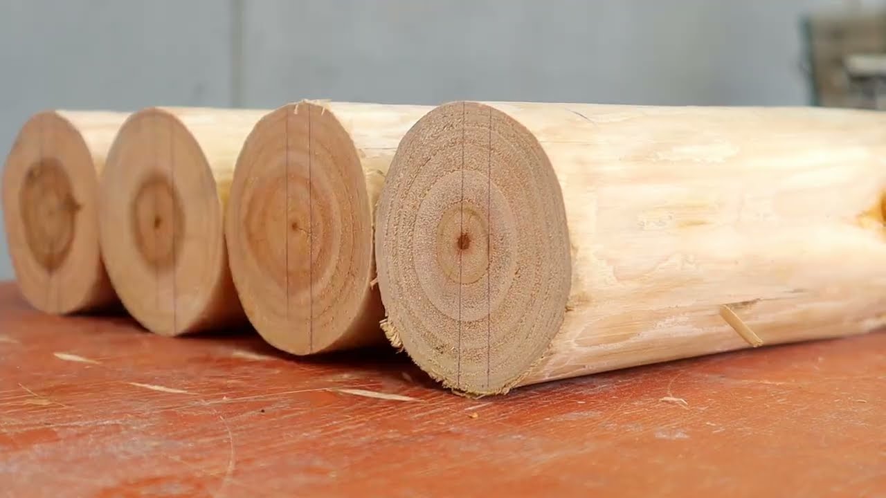 Unique And Creative Monolithic Round Woodworking ideas // A Solid Rustic Table From Solid Wood