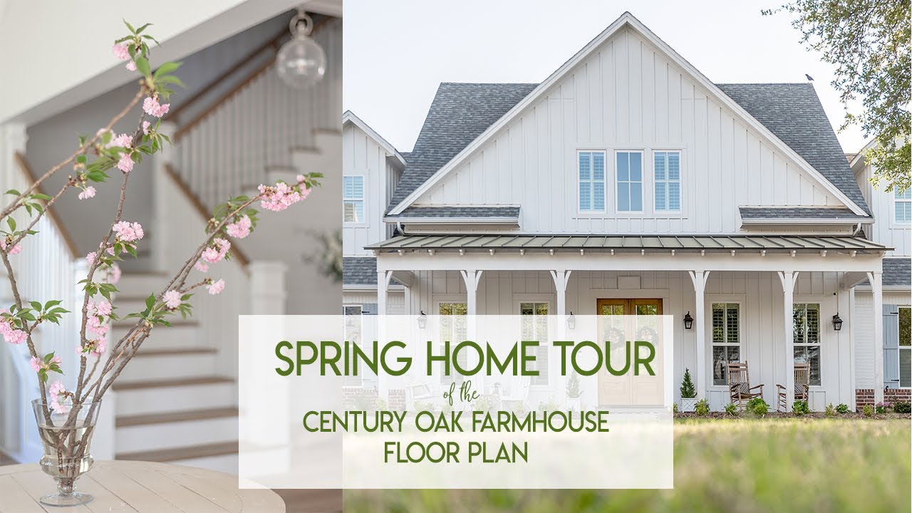 Spring Home Tour of The Century Oak Farmhouse by Old Barn Design
