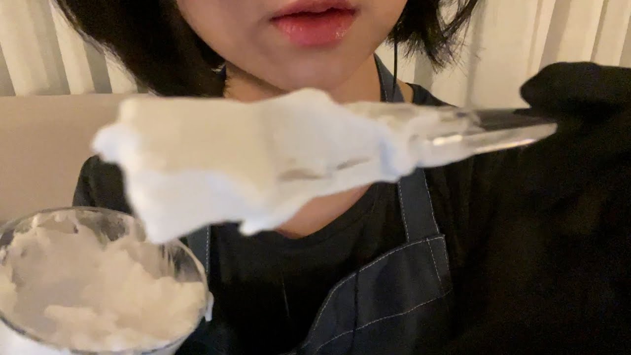 ASMR 얼굴 솜털 폼 면도 🧼ㅣ Relaxing Face Shave