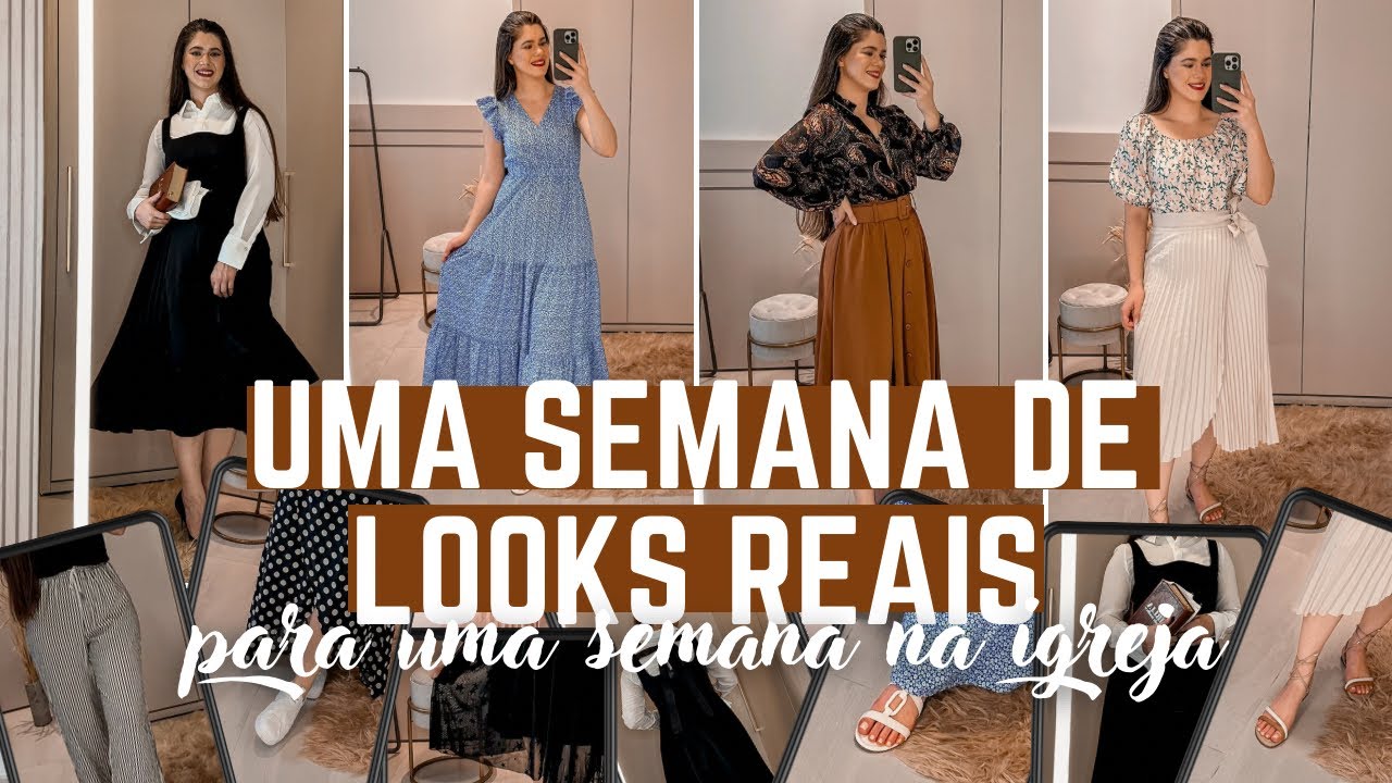 LOOKS REAIS QUE USEI NA SEMANA | looks que usei na EBO da minha igreja