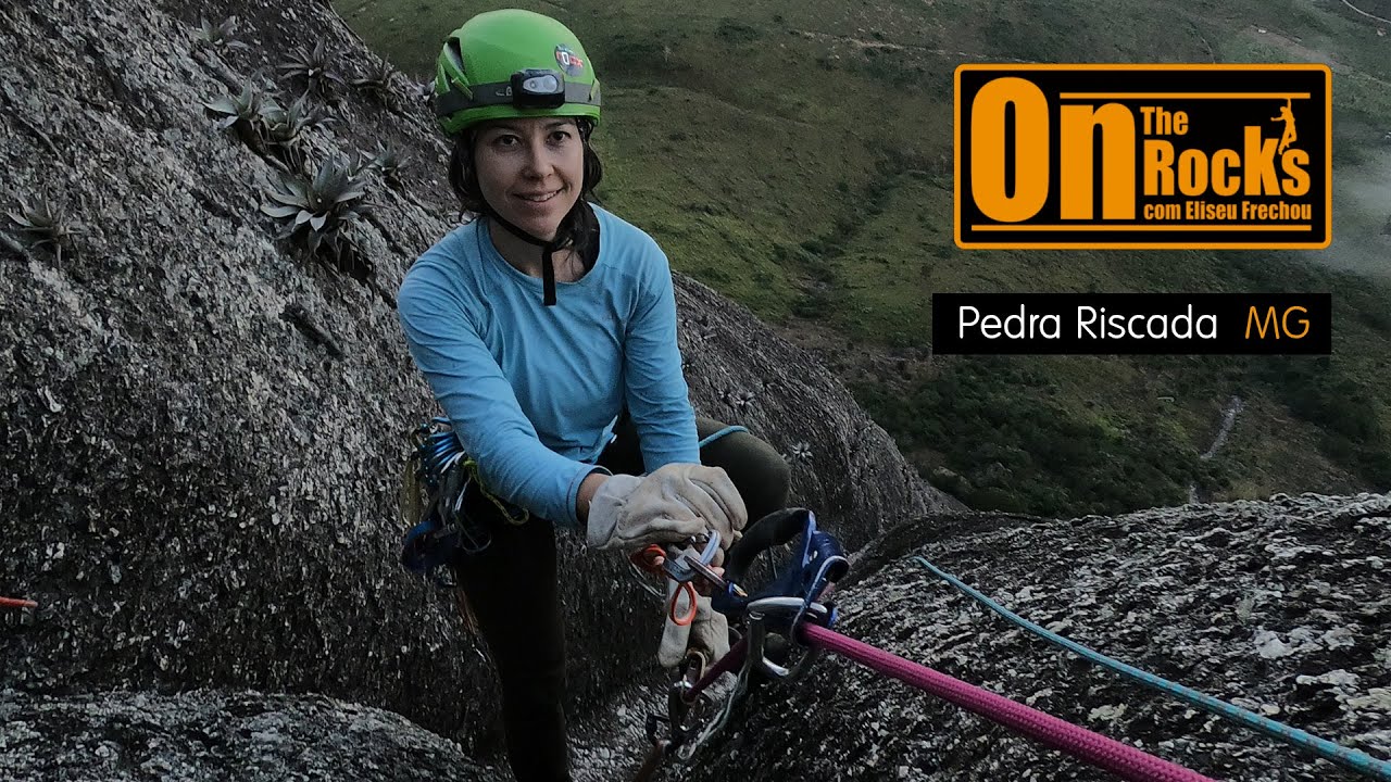 Escalada da Pedra Riscada pela via 