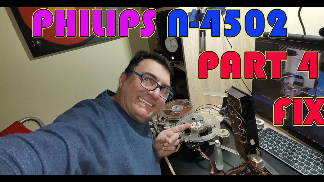 Ремонт винтажного катушечного магнитофона Philips N 4502, часть 4.