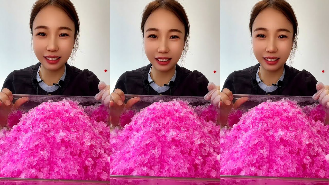 ASMR SHAVED ICE EATING QIAN 