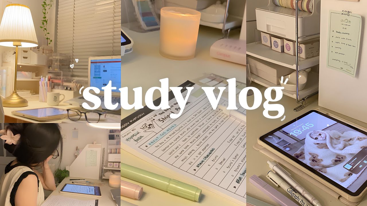 STUDY VLOG | 5:00am slow morning, study motivation, daily life, productive day ˚ ༘