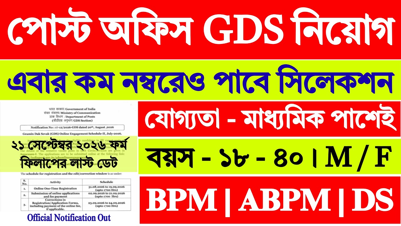 Post Office GDS New Vacancy 2026 | gds new vacancy 2026 | post office jobs | post office gds |