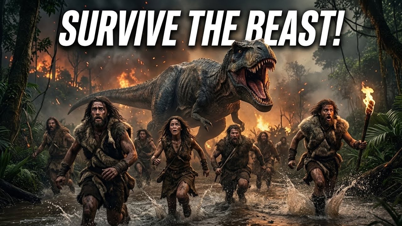 Before Cities Existed – How People Survived? Dinosaur, big snake and Danger are very near #dinosaur 