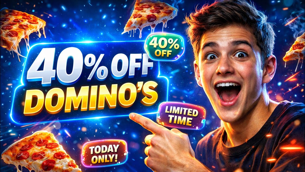 Dominos Coupon Code Today 🍕🔥 | Flat Big Discount on Pizza Orders 💸🚀 | Working Deals Now