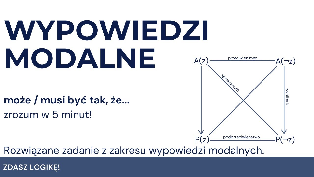Logika - wypowiedzi modalne. Omówienie zadania.