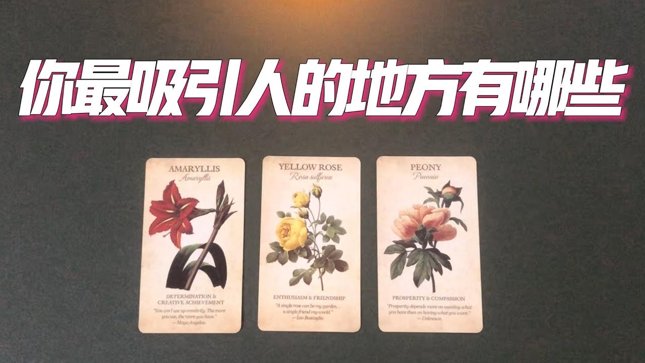 最吸引人的地方有哪些，你的魅力突出在什麼地方？別人又是被你什麼地方吸引的？ |塔羅占卜