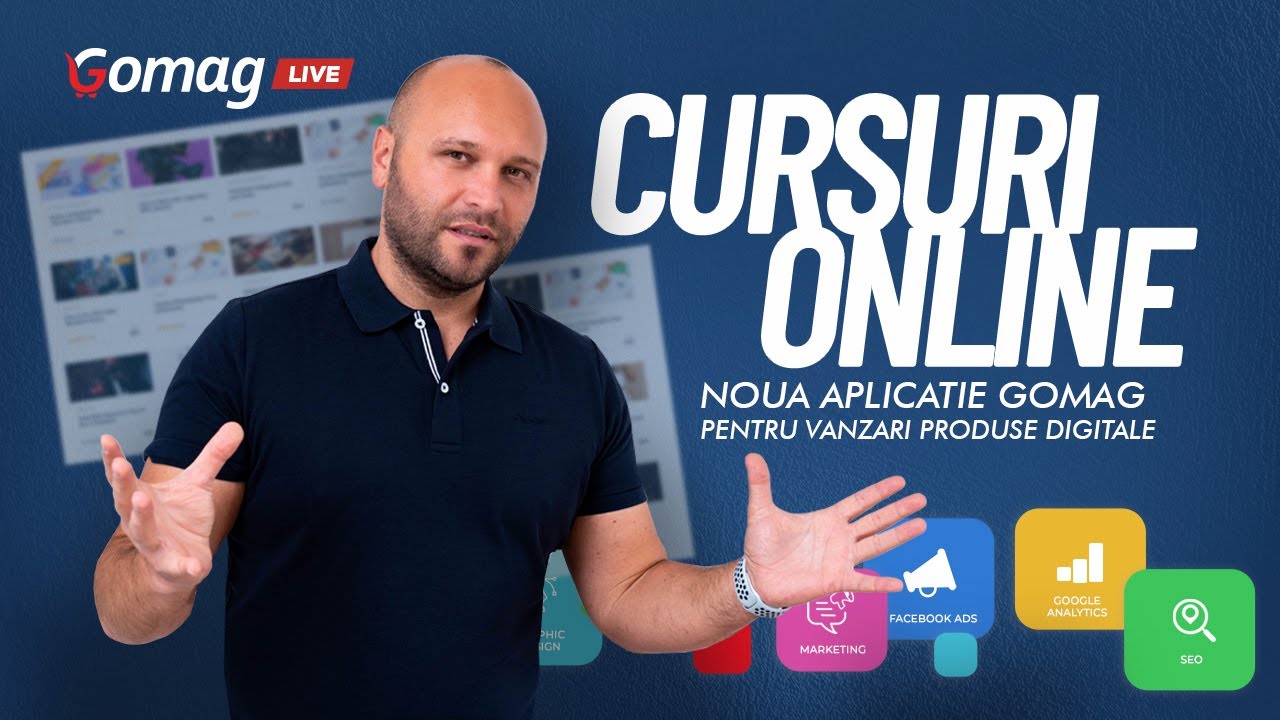 Cursuri online, noua aplicatie Gomag pentru vanzari produse digitale