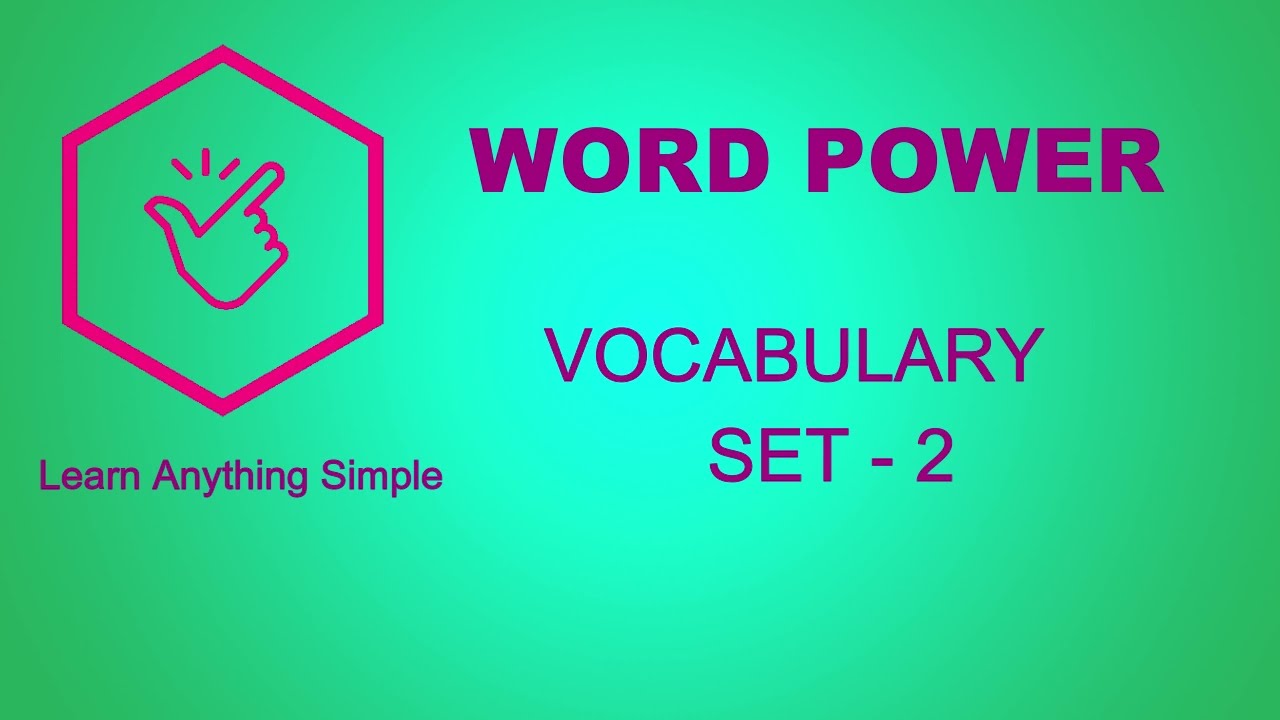 Word Power made easy | important words to know| Spoken English in Tamil
