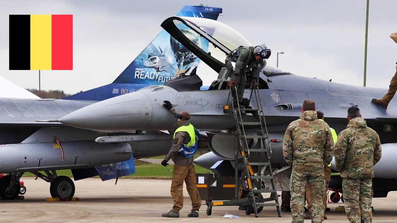 Belgian Air Force F-16AM Arrive at RAF Waddington for Major Exercises