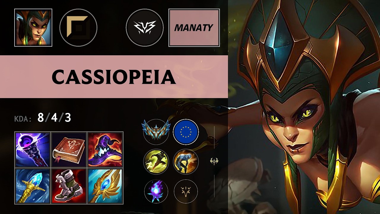 (ZYB Manaty) Cassiopeia Top vs Yone - EUW Challenger Patch 26.11