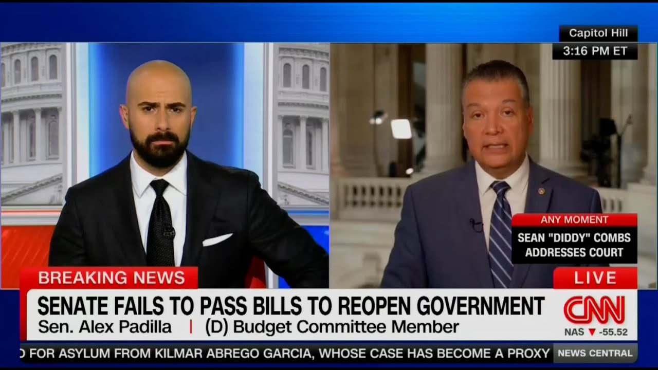 Padilla Fact Checks Republican's Lies on Government Shutdown: Democrats Are Ready to Negotiate