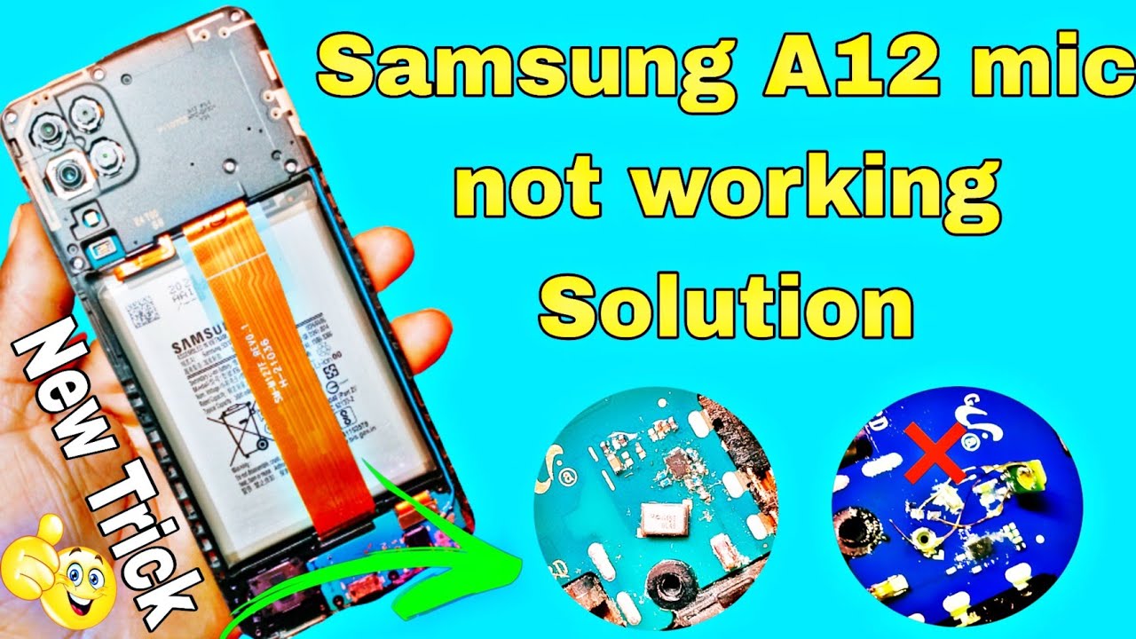 Samsung A12 mic not working Solution Mic Changes jumper #mobilerepair