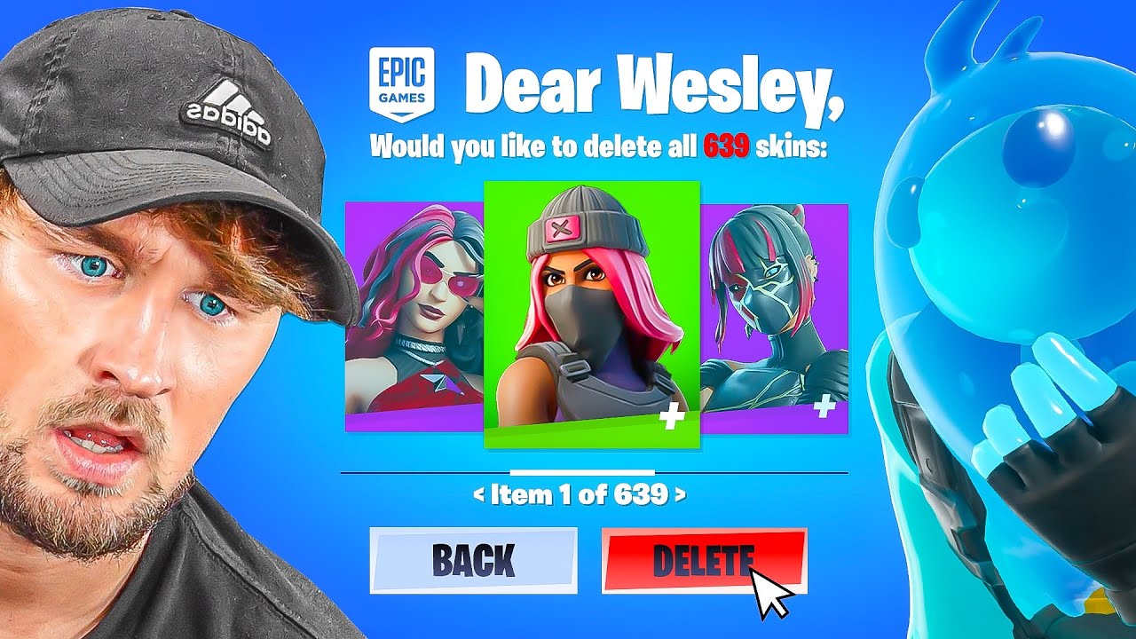 SHE DELETED ALL OF MY SKINS!! (IT'S OVER)