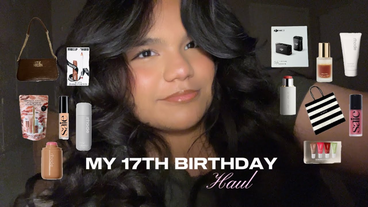 MY 17TH BIRTHDAY HAUL !! 📦🛍️ Makeup, bag, & more 